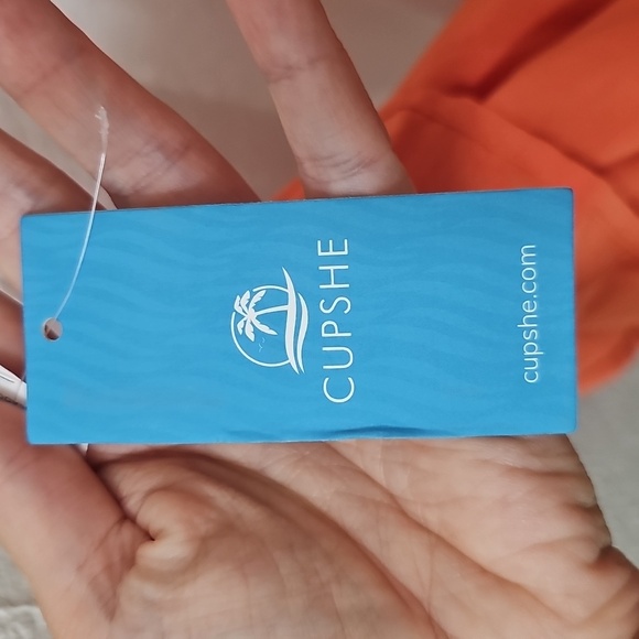 Cupshe Vibrant Orange Maxi Dress womens size small - Picture 6 of 7